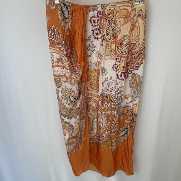 H&M Paisley Sarong Style Faux Wrap size 6 - Picture 3 of 9